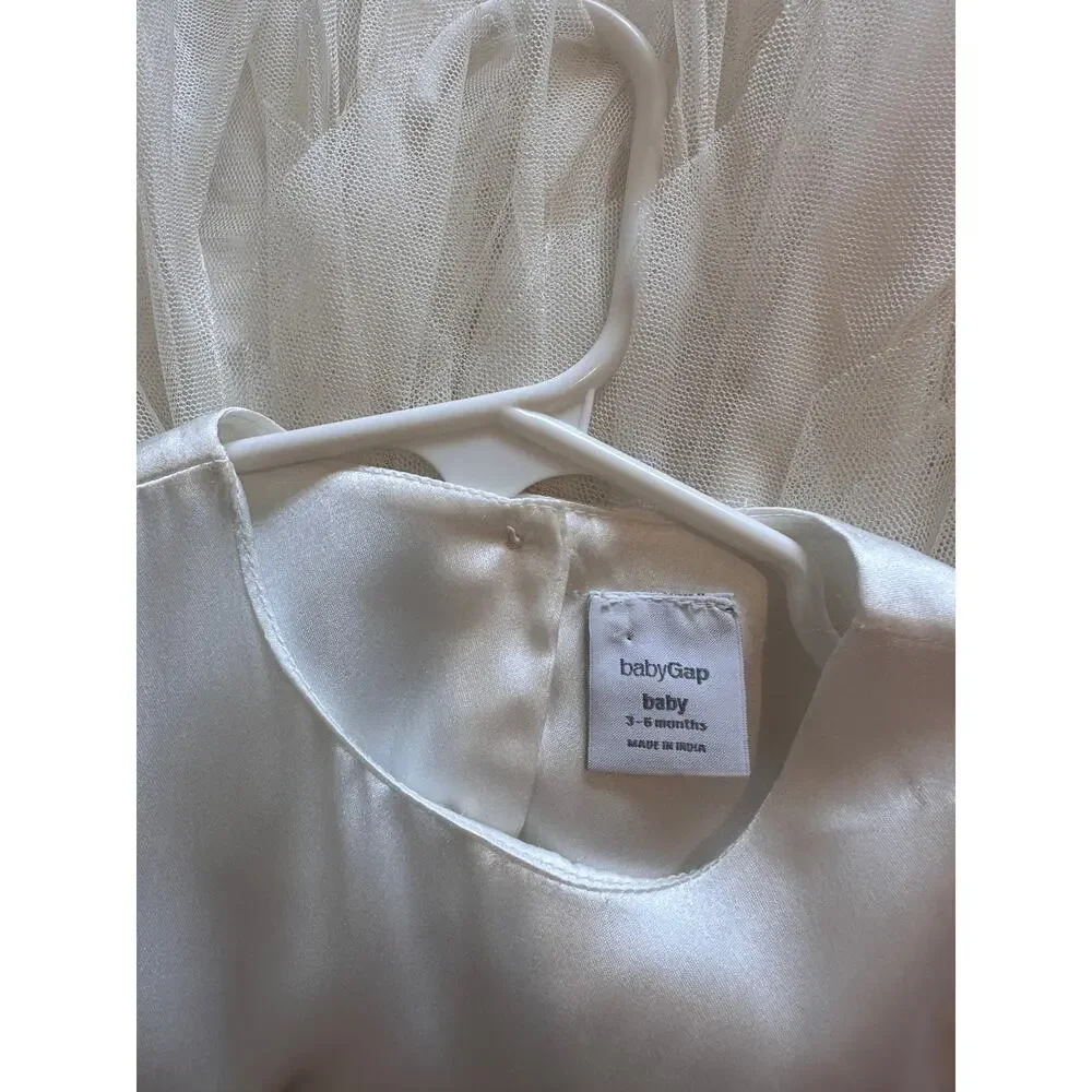 BabyGap White Tulle Formal Dress 3-6 months